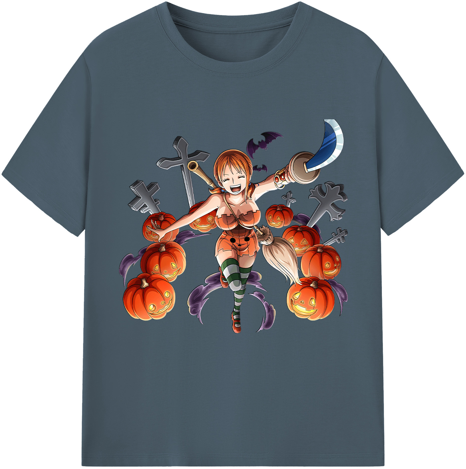 ワンピース ナミ ONE PIECE Nami 綿100％半袖Tシャツ（フロントプリント）